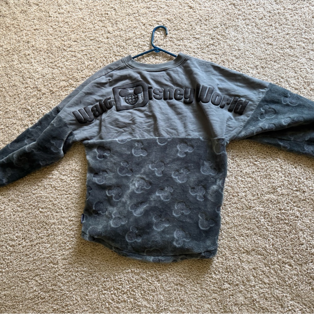 Disney Gray Fleece Spirit Jersey with Mickey Mouse Design